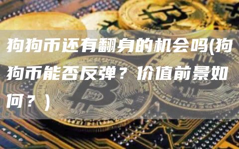 狗狗币还有翻身的机会吗 - 狗狗币能否反弹？价值前景如何？